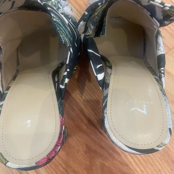 Marc Fisher Ltd Floral Plant Square Heels size 7 3 1/2 inch heel leather… - Picture 4 of 7